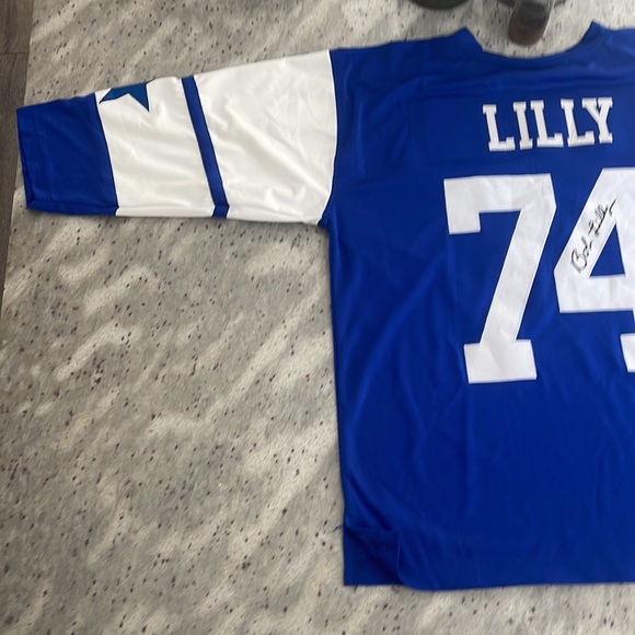 Autographed Cowboys Hall of fame Bob Lilly jersey. - Picture 3 of 6